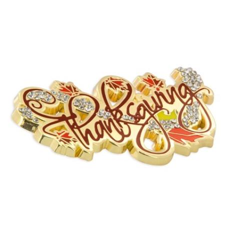     Rhinestone Thanksgiving Brooch