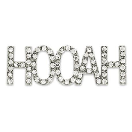     Rhinestone HOOAH Pin