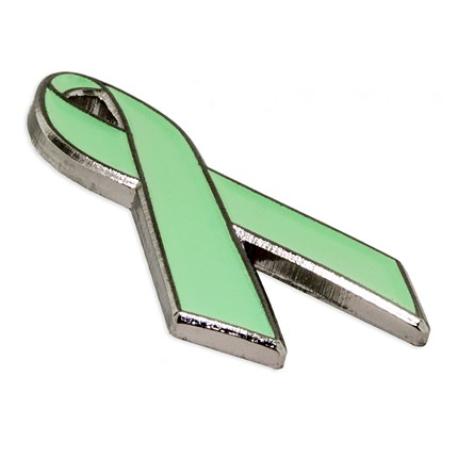     Light Green Ribbon Pin