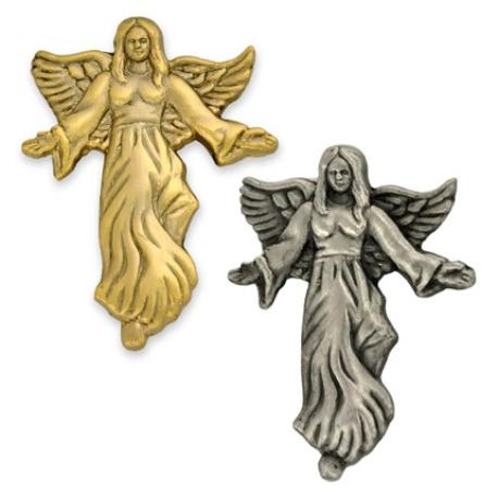     Angel with Flowing Dress Pin