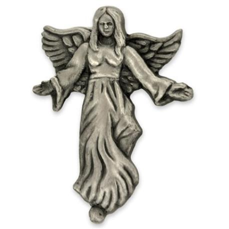     Angel with Flowing Dress Pin