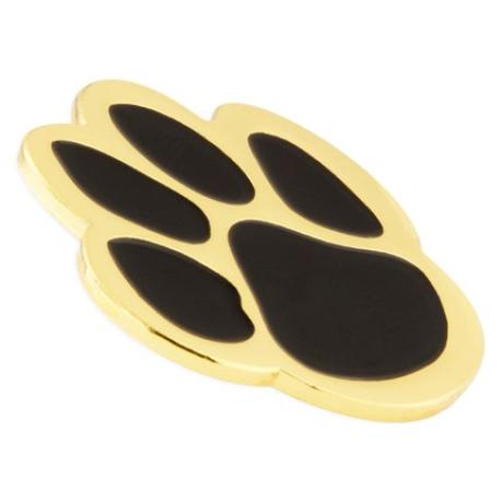     Black and Gold Paw Pin