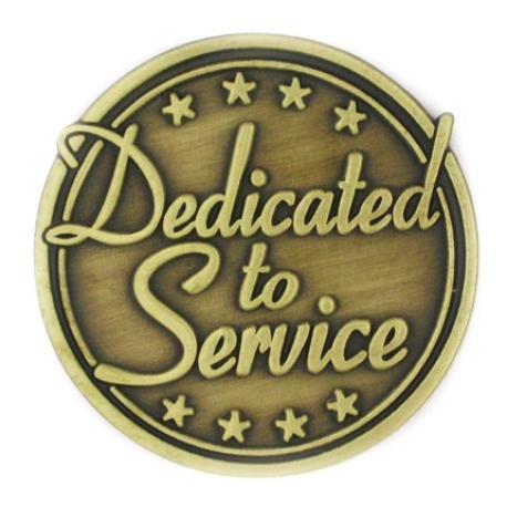     Dedicated to Service Pin with Card