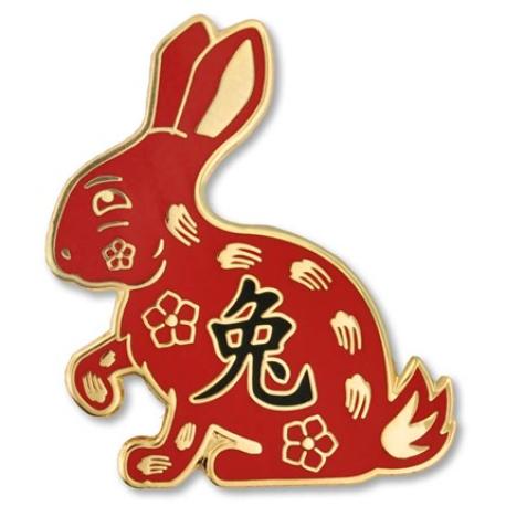     Chinese Zodiac Pin - Year of the Rabbit