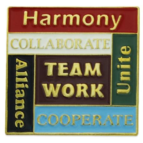     Harmony, Teamwork , Unite Pin