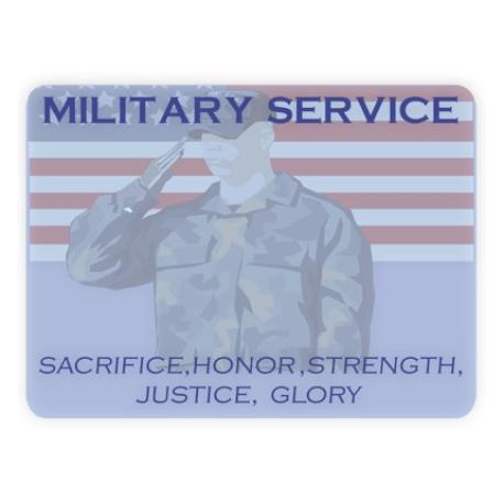     Presentation Card - Military Service