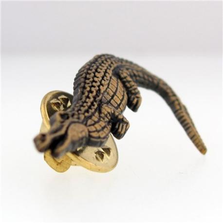     Alligator Pin - Antique Gold