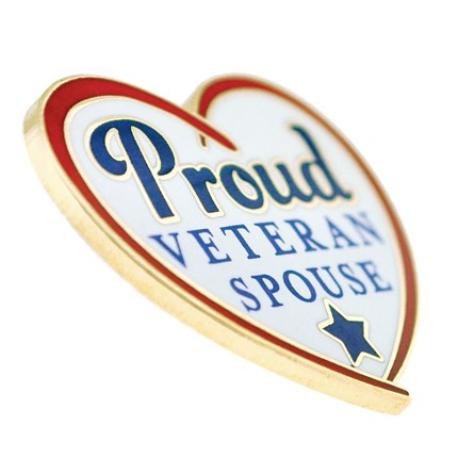     Proud Veteran Spouse Pin