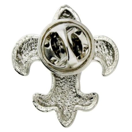     Silver Fleur-de-lis Lapel Pin