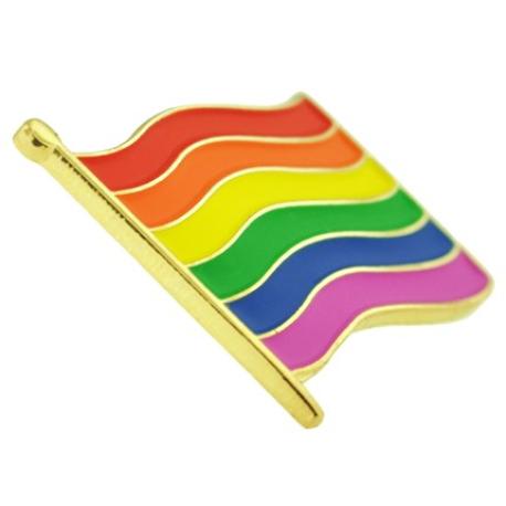     Rainbow Flag Pin Magnetic Back