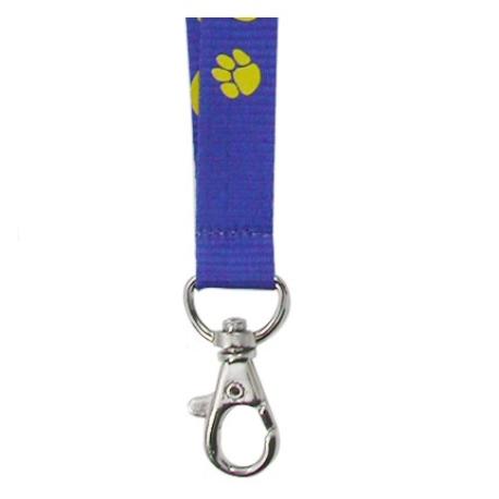     Paw Print Lanyard - Blue & Gold