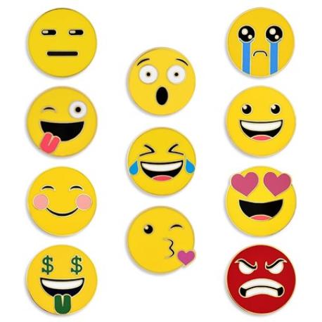     Emoji Mood 11-Pin Set