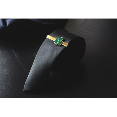     Shamrock Clover Tie Clip-Engravable