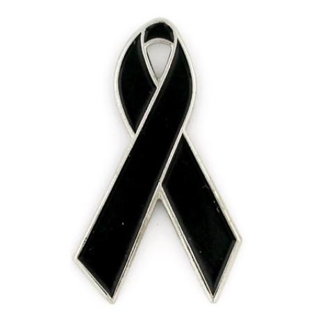     Black Ribbon Pin