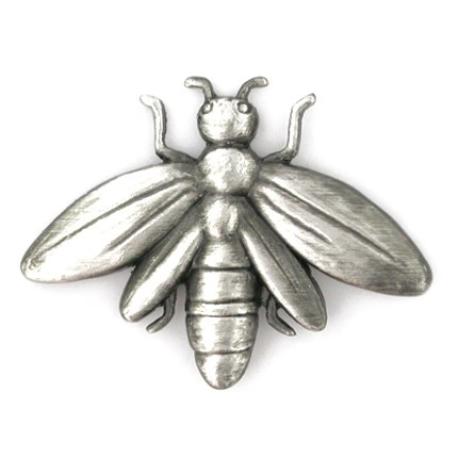     Bee Pin - Antique Silver