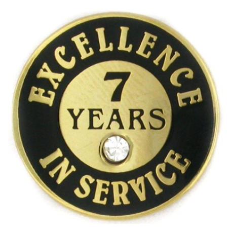     Excellence In Service Pin - 7 Years