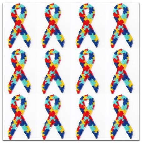     Applique - Autism Ribbon