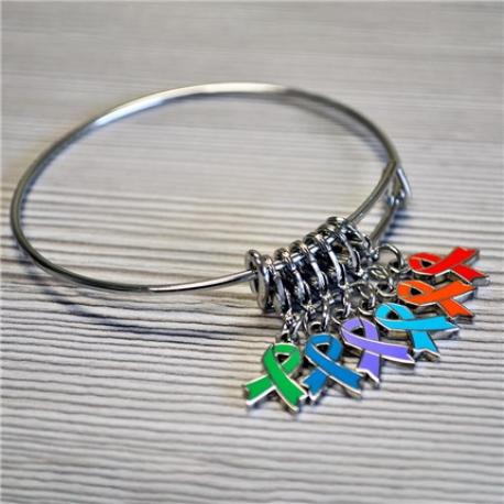     Orange Awareness Ribbon Charm